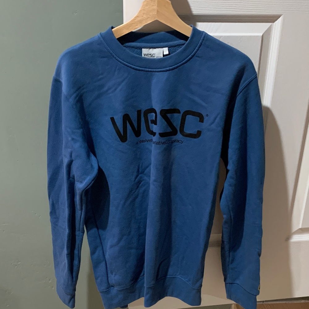 Wesc Men's Crewneck Sweater in Deep Blue